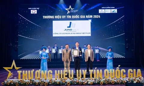 Juno Milk tự hào vinh danh Thương hiệu uy tín quốc gia 2024