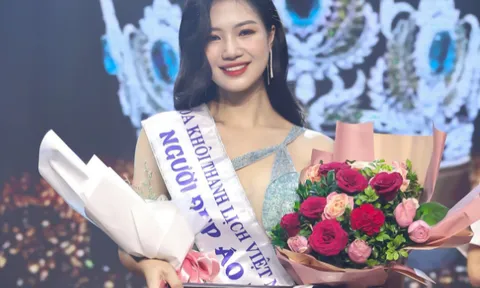 Trần Thu Hoài xuất sắc được vinh danh khi đạt danh hiệu Người Đẹp Áo Dài Việt Nam 2022