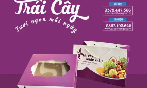 Hộp đựng hoa quả, hộp đựng trái cây - tạo thương hiệu, tăng doanh thu