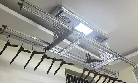 Nhẹ nhõm khi dùng giàn phơi quần áo điều khiển bằng giọng nói của Vichome